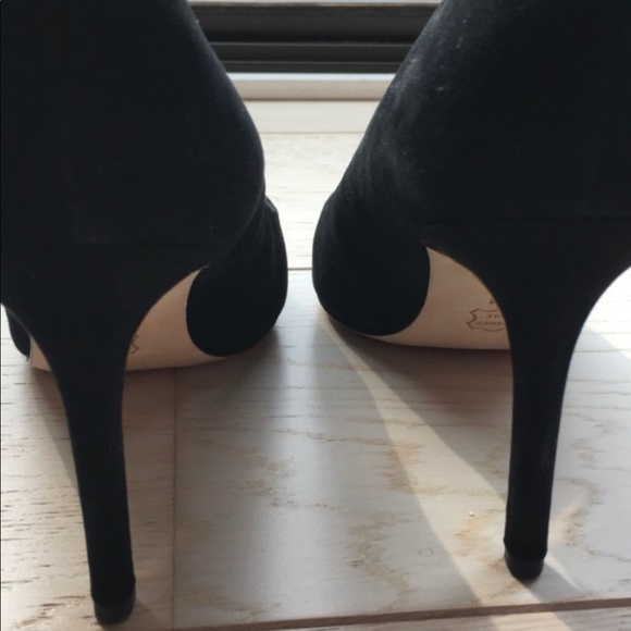 Tory Burch Black Suede Pumps - Picture 4 of 8